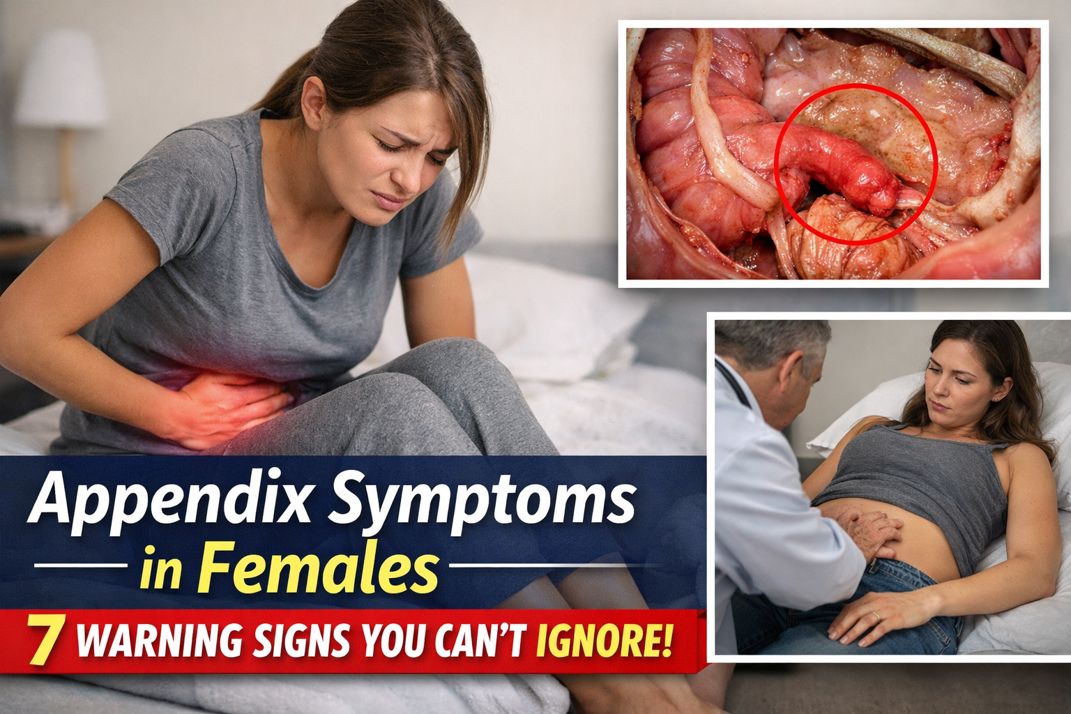 Appendix Symptoms in Females: 7 Warning Signs of Appendicitis You Should Not Ignore